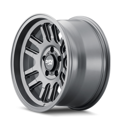 Graphite satin graphite alluminum wheel 17 diameter from DIRTY LIFE part number 9310-7973MGT12