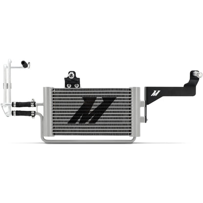 Natural aluminum automatic transmission oil cooler with mounting hardware from Mishimoto part number MMTC-TAC-24