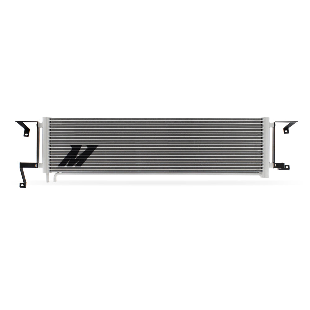 Natural aluminum automatic transmission oil cooler with mounting hardware from Mishimoto part number MMTC-F2D-11SL