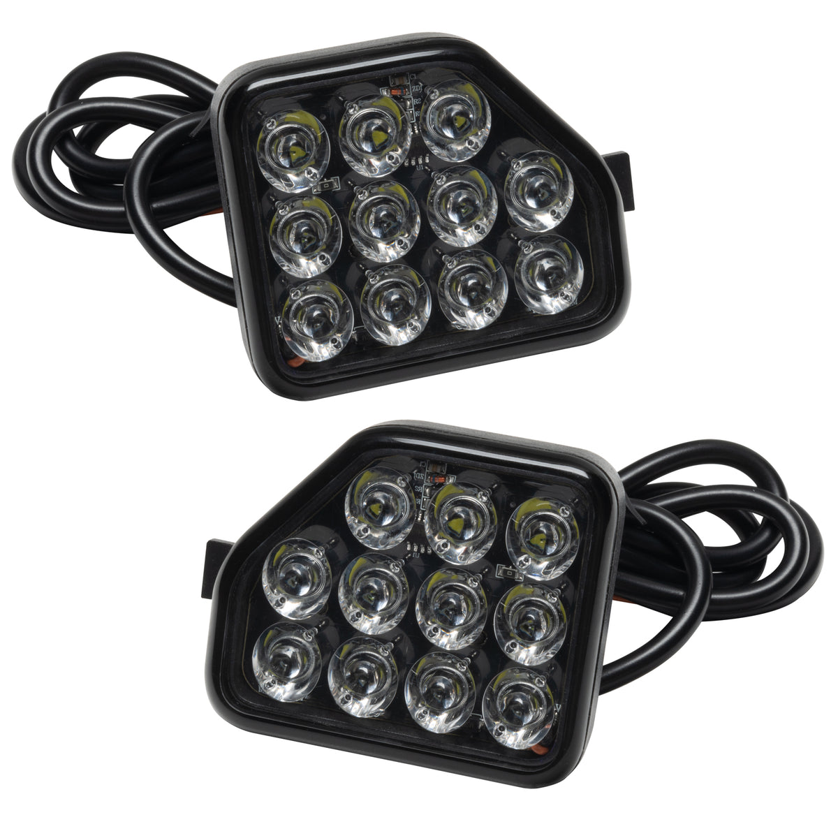 Clear black powdercoat aluminum back up light set with mounting hardware from Oracle Lighting part number 5874-504