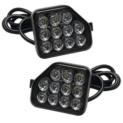 Clear black powdercoat aluminum back up light set with mounting hardware from Oracle Lighting part number 5874-504