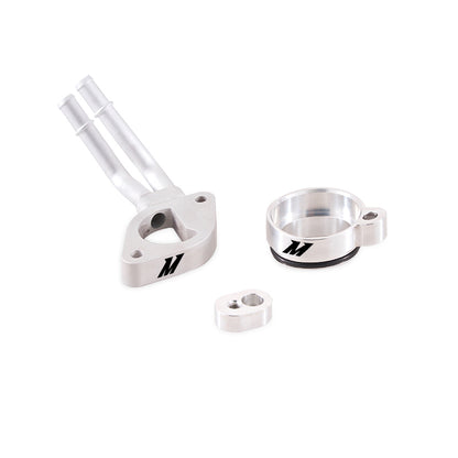 Black powder-coat engine oil catch can kit from Mishimoto part number MMBCC-F2D-17BE