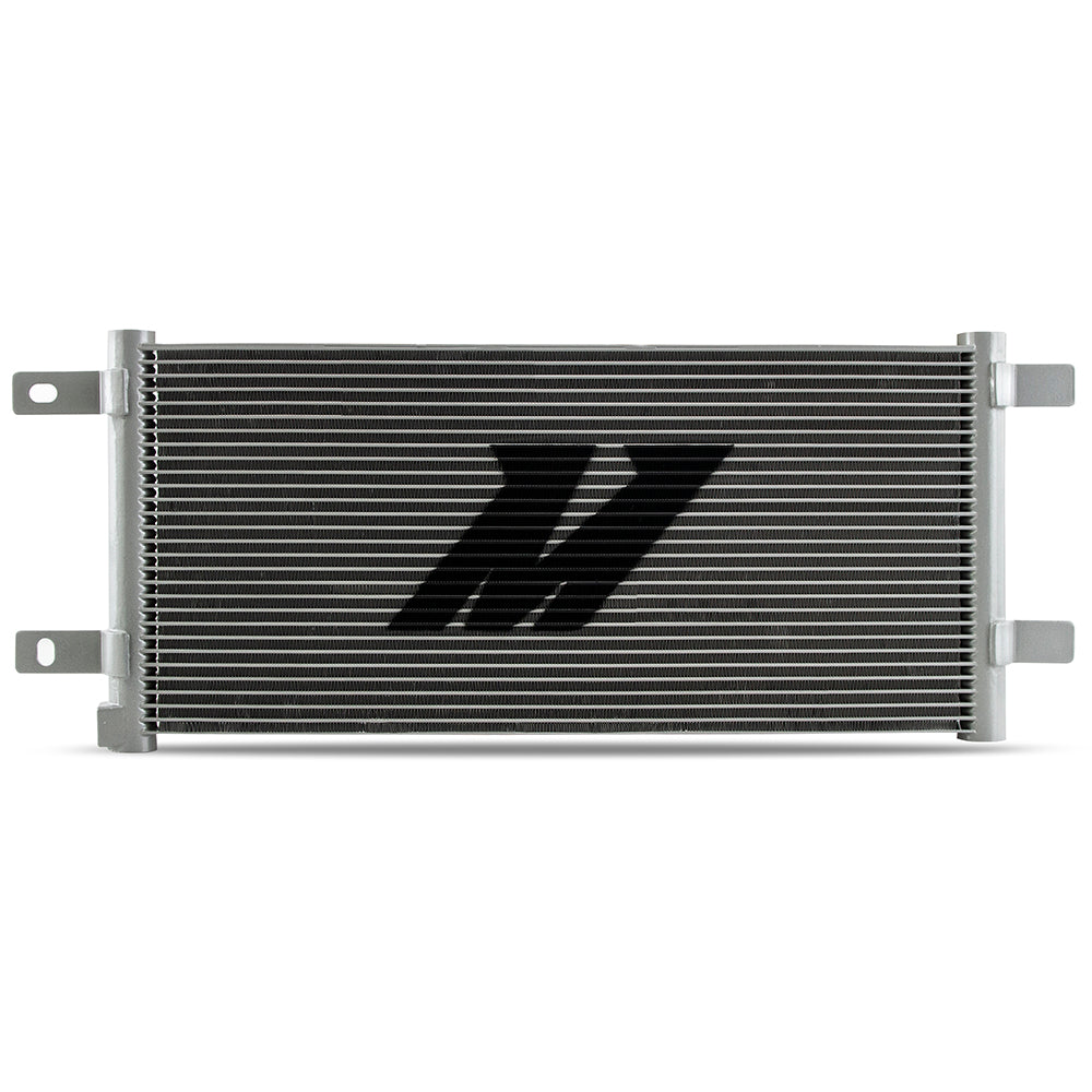 Natural aluminum automatic transmission oil cooler with mounting hardware from Mishimoto part number MMTC-RAM-15SL