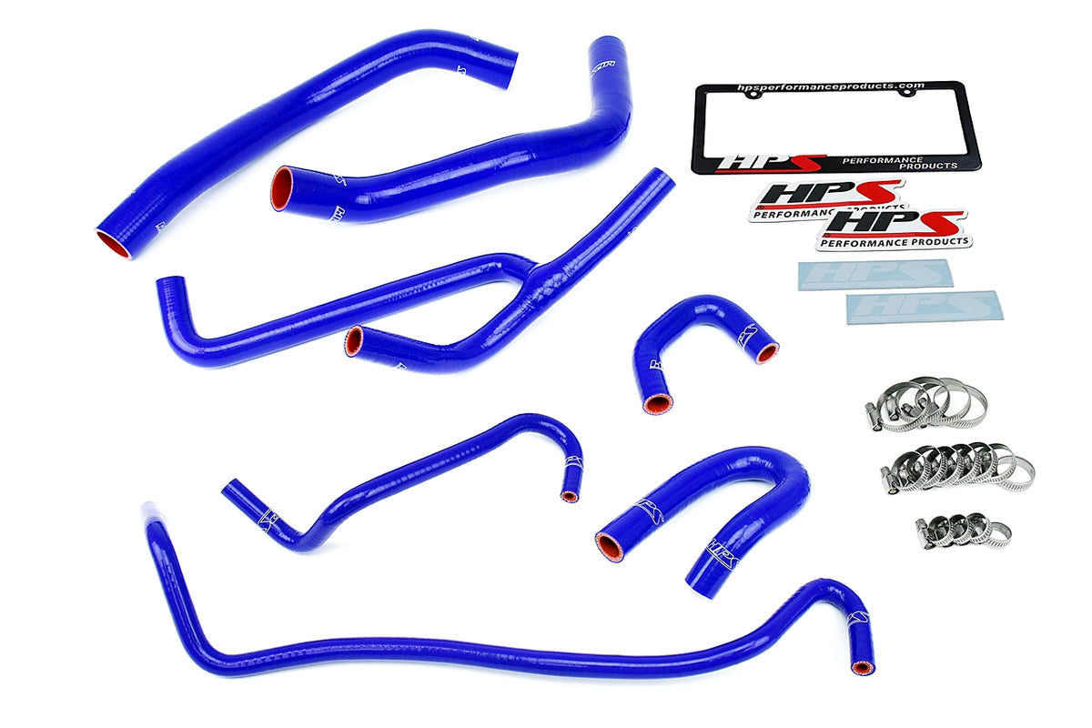 Radiator Coolant Hose Kit from HPS Performance part number 57-1506-BLUE