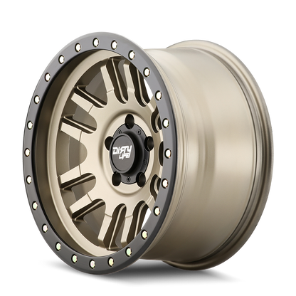Gold satin gold alluminum wheel 17 diameter from DIRTY LIFE part number 9309-7983MGD12