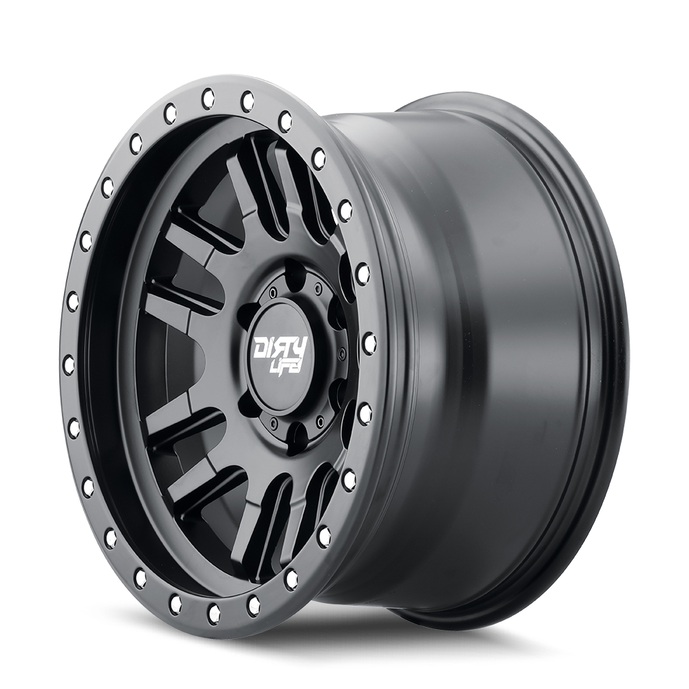 Black satin black alluminum wheel 17 diameter from DIRTY LIFE part number 9309-7983MB12