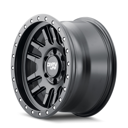 Black satin black alluminum wheel 17 diameter from DIRTY LIFE part number 9309-7983MB12