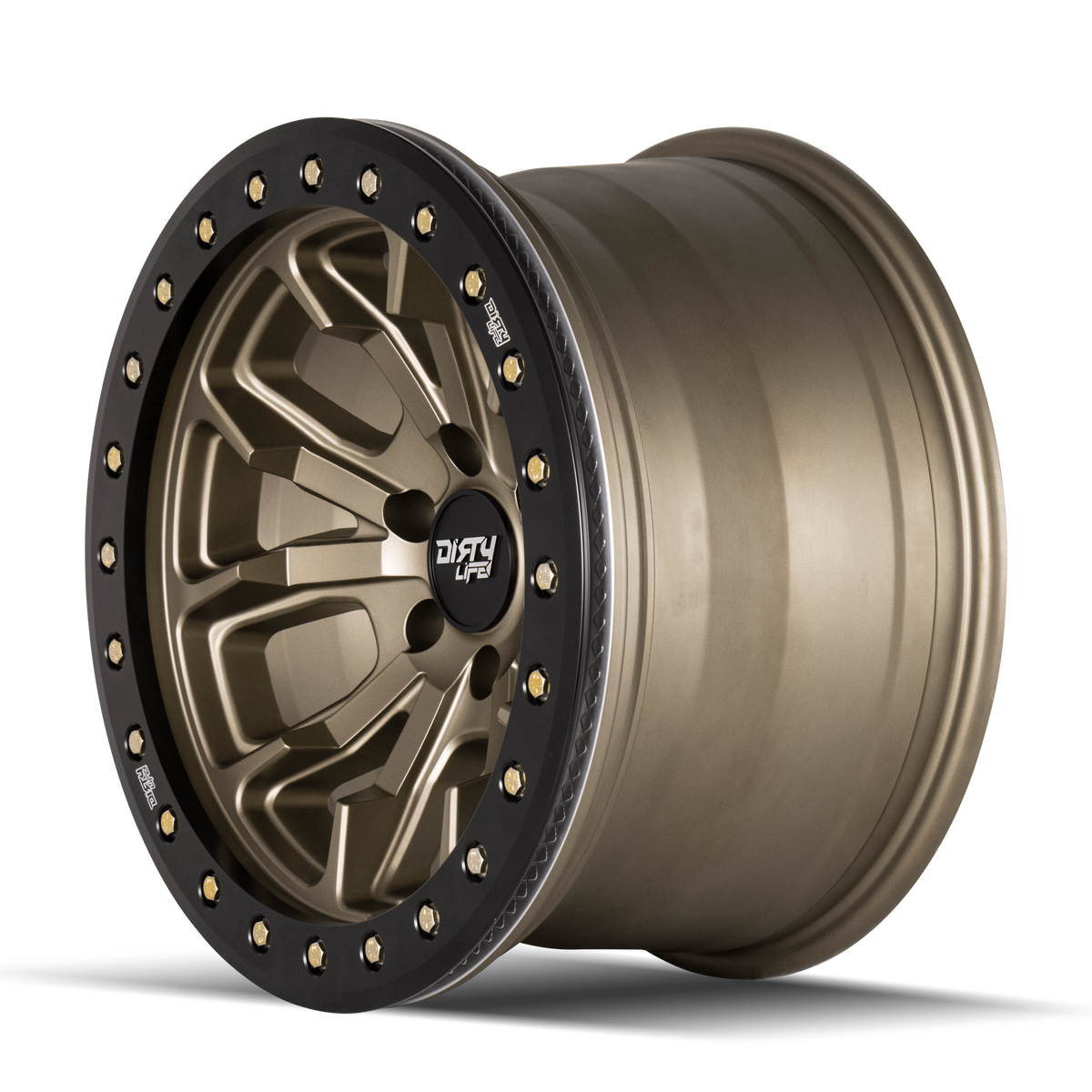 Gold satin bronze alluminum wheel 17 diameter from DIRTY LIFE part number 9303-7973MGD12