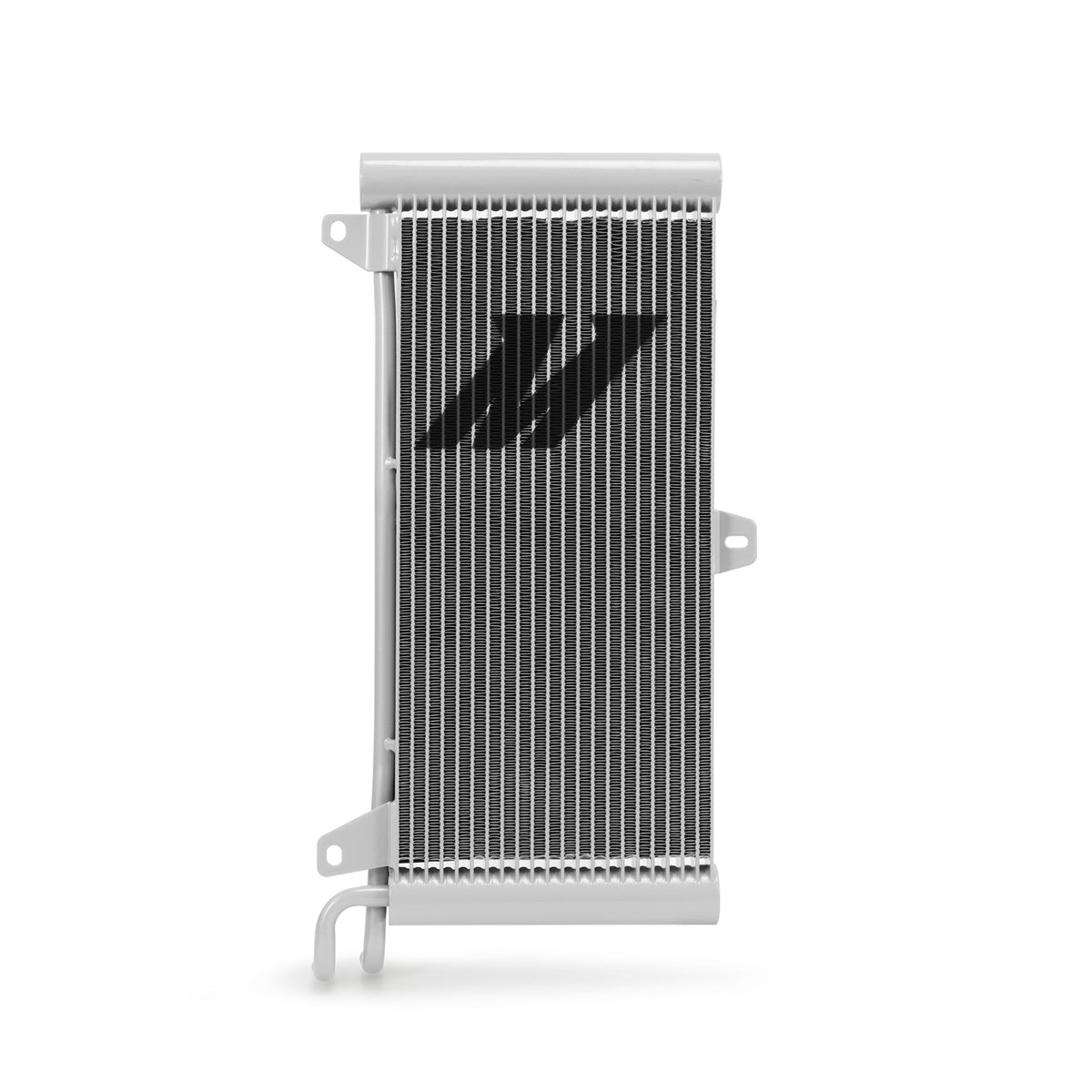 Natural aluminum automatic transmission oil cooler with mounting hardware from Mishimoto part number MMTC-RAM-94SL