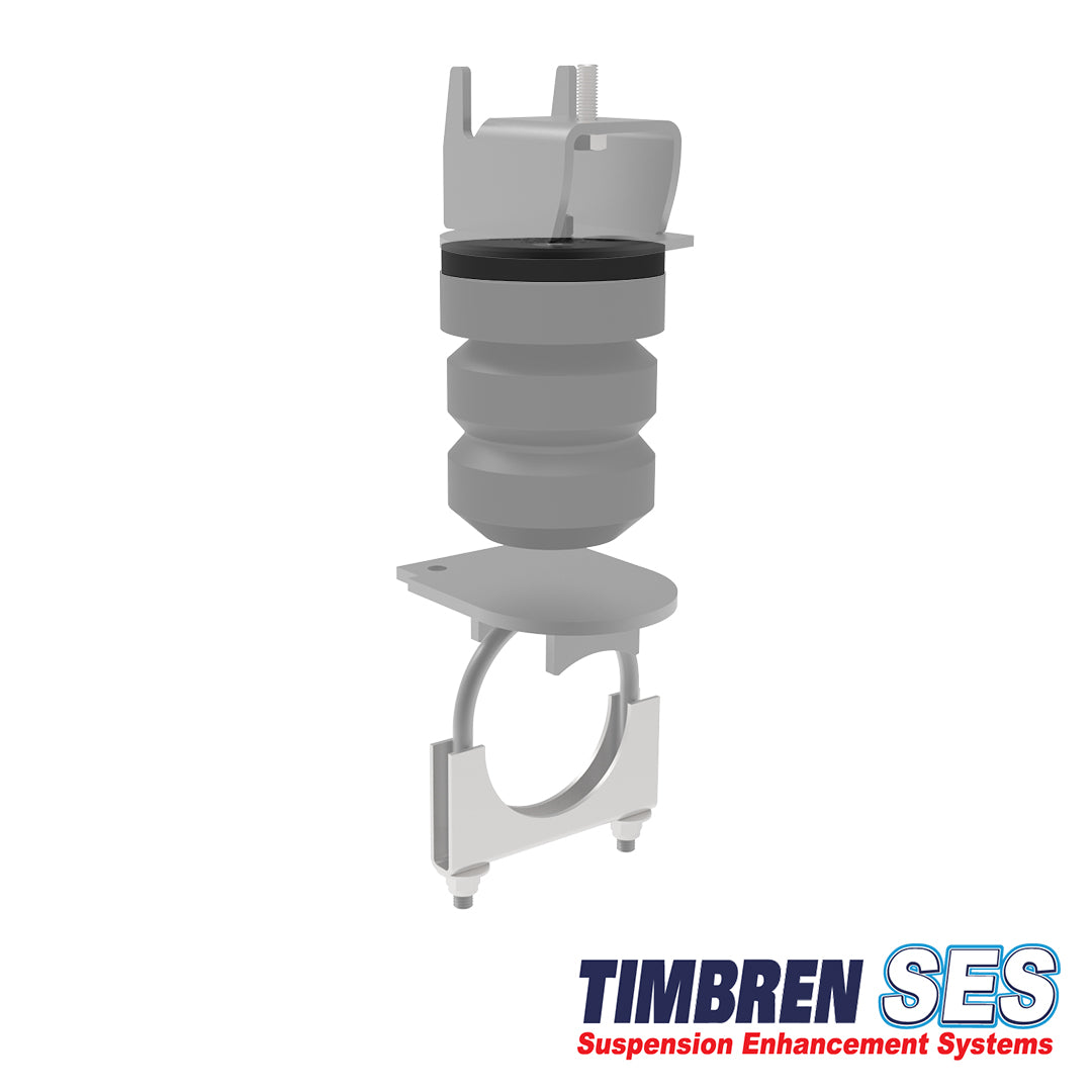 Black rubber coil spring spacer kit with mounting hardware from Timbren part number SPCRFR1504E