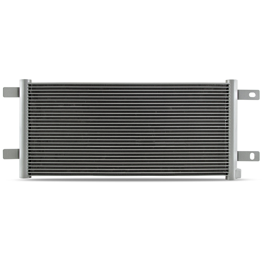 Natural aluminum automatic transmission oil cooler with mounting hardware from Mishimoto part number MMTC-RAM-15SL