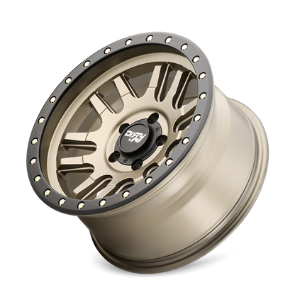 Gold satin gold alluminum wheel 17 diameter from DIRTY LIFE part number 9309-7983MGD12