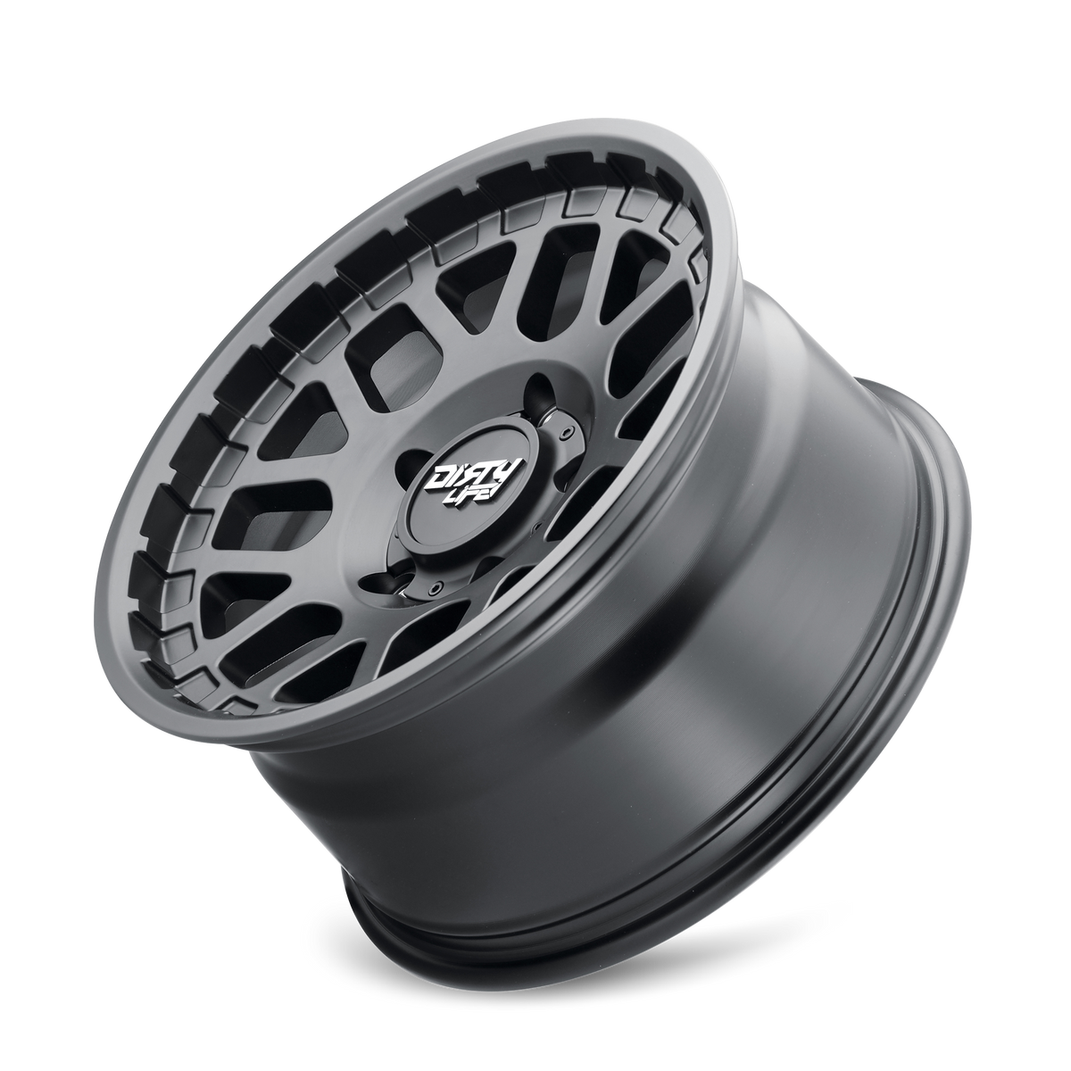 Black matte black alluminum wheel 17 diameter from DIRTY LIFE part number 9306-7983MB12