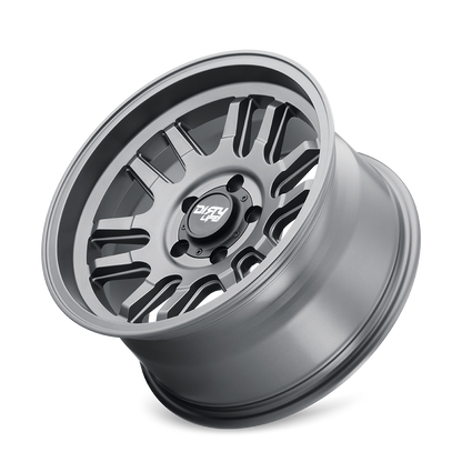 Graphite satin graphite alluminum wheel 17 diameter from DIRTY LIFE part number 9310-7973MGT12