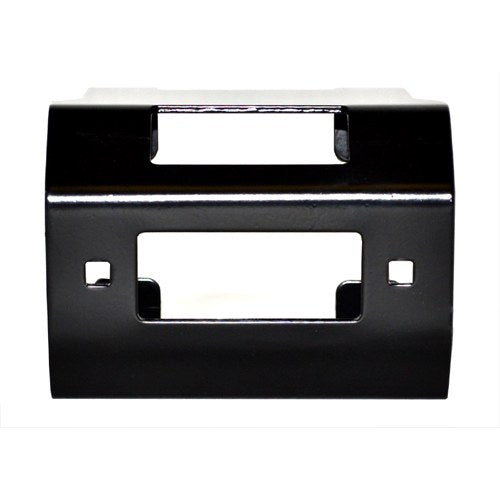 Black powder coated steel winch mount from Warn part number 73680