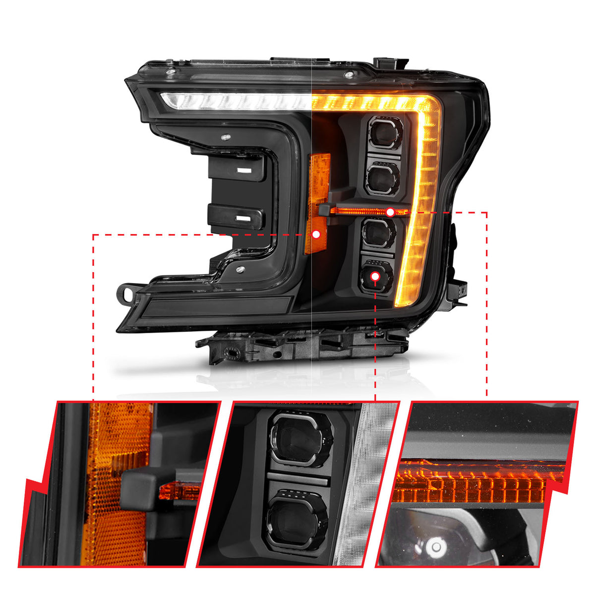 Headlight Set from ANZO USA part number 111588X
