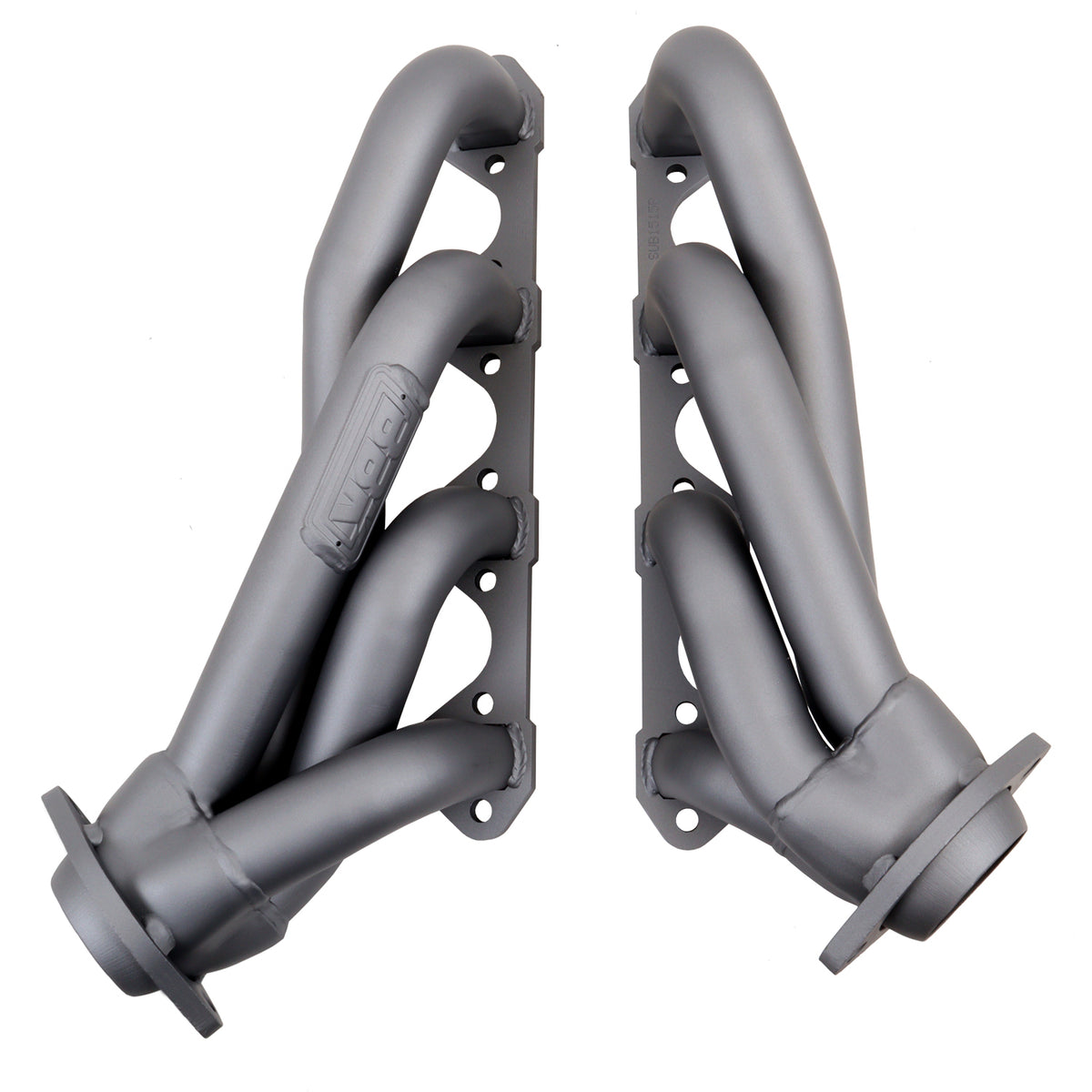Titanium ceramic mild steel exhaust header with mounting hardware from BBK Performance Parts part number 1515