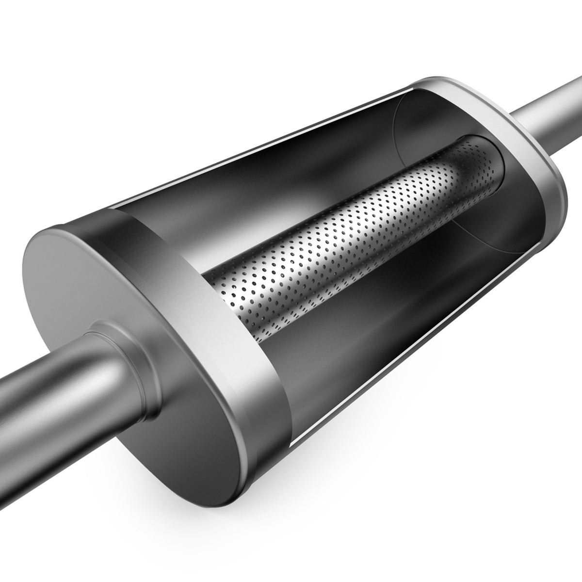 Satin exhaust muffler from MagnaFlow Exhaust Products part number 11219