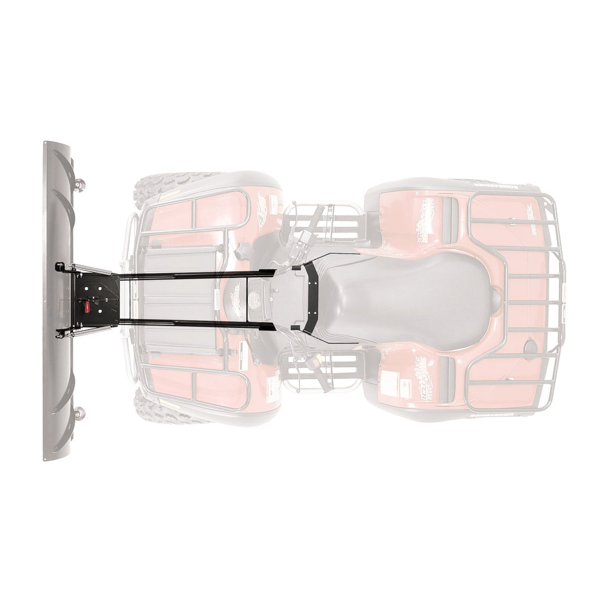 Black snow plow mount from Warn part number 80558