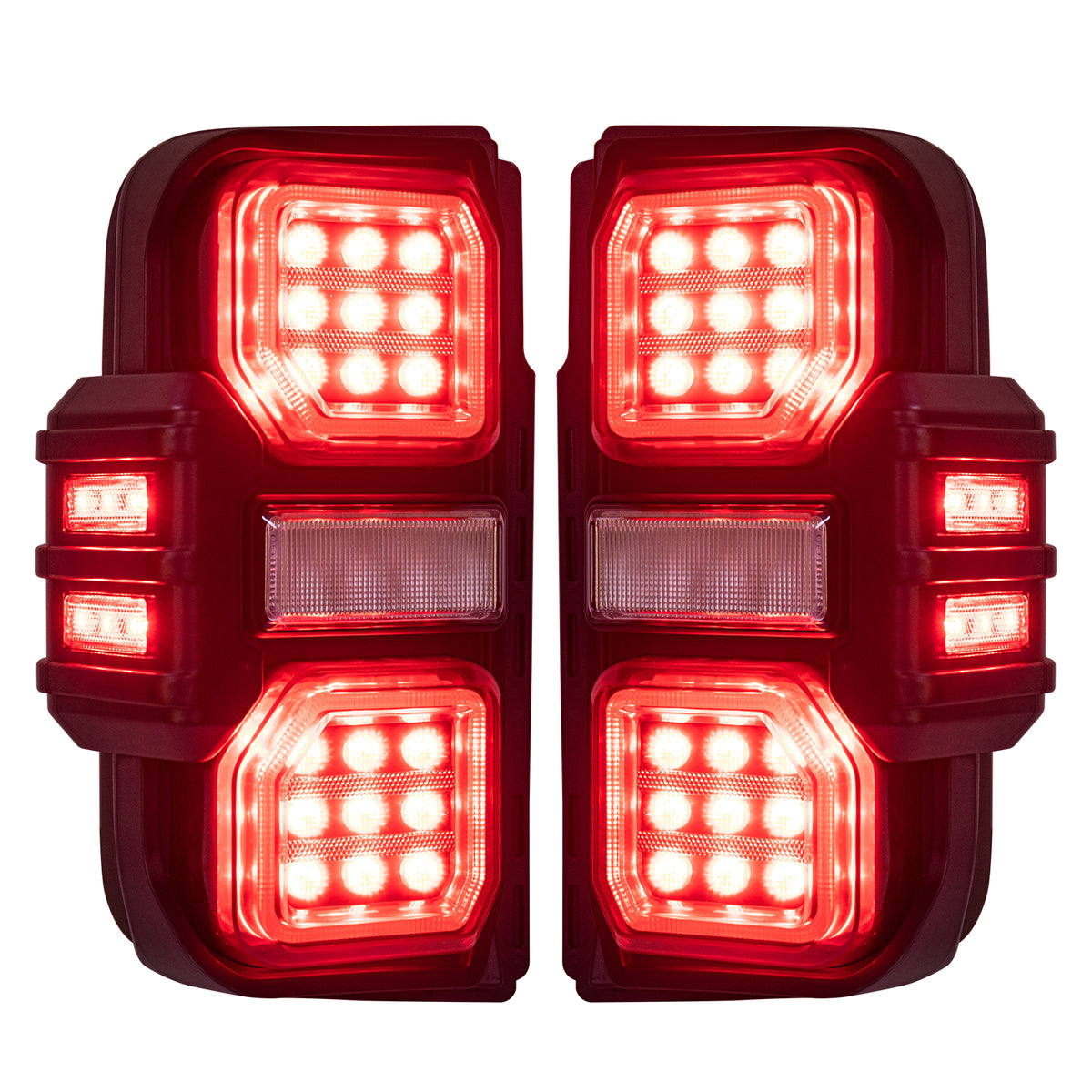 Abs plastic tail light set from AMERICAN MODIFIED part number AMFMEC00202