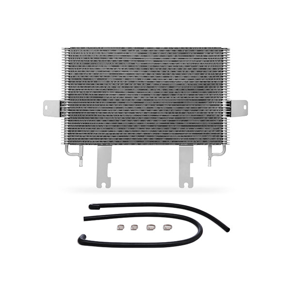Natural aluminum automatic transmission oil cooler with mounting hardware from Mishimoto part number MMTC-F2D-99SL