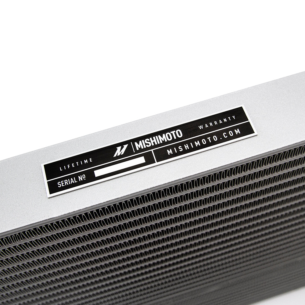 Natural aluminum automatic transmission oil cooler with mounting hardware from Mishimoto part number MMTC-RAM-15SL