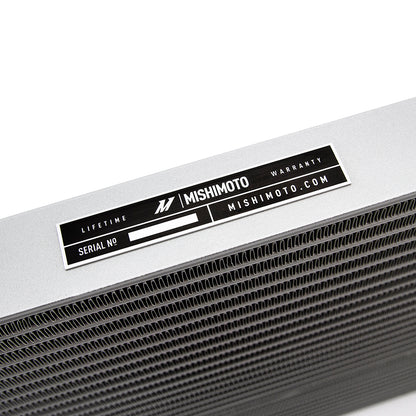 Natural aluminum automatic transmission oil cooler with mounting hardware from Mishimoto part number MMTC-RAM-15SL