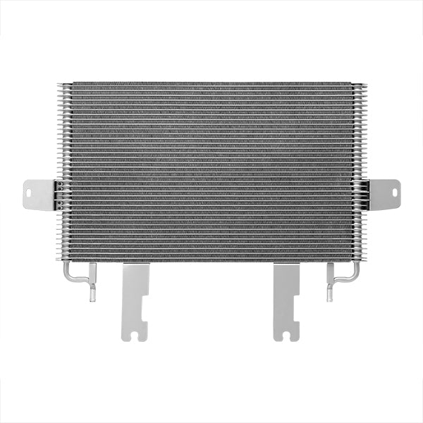 Natural aluminum automatic transmission oil cooler with mounting hardware from Mishimoto part number MMTC-F2D-03SL
