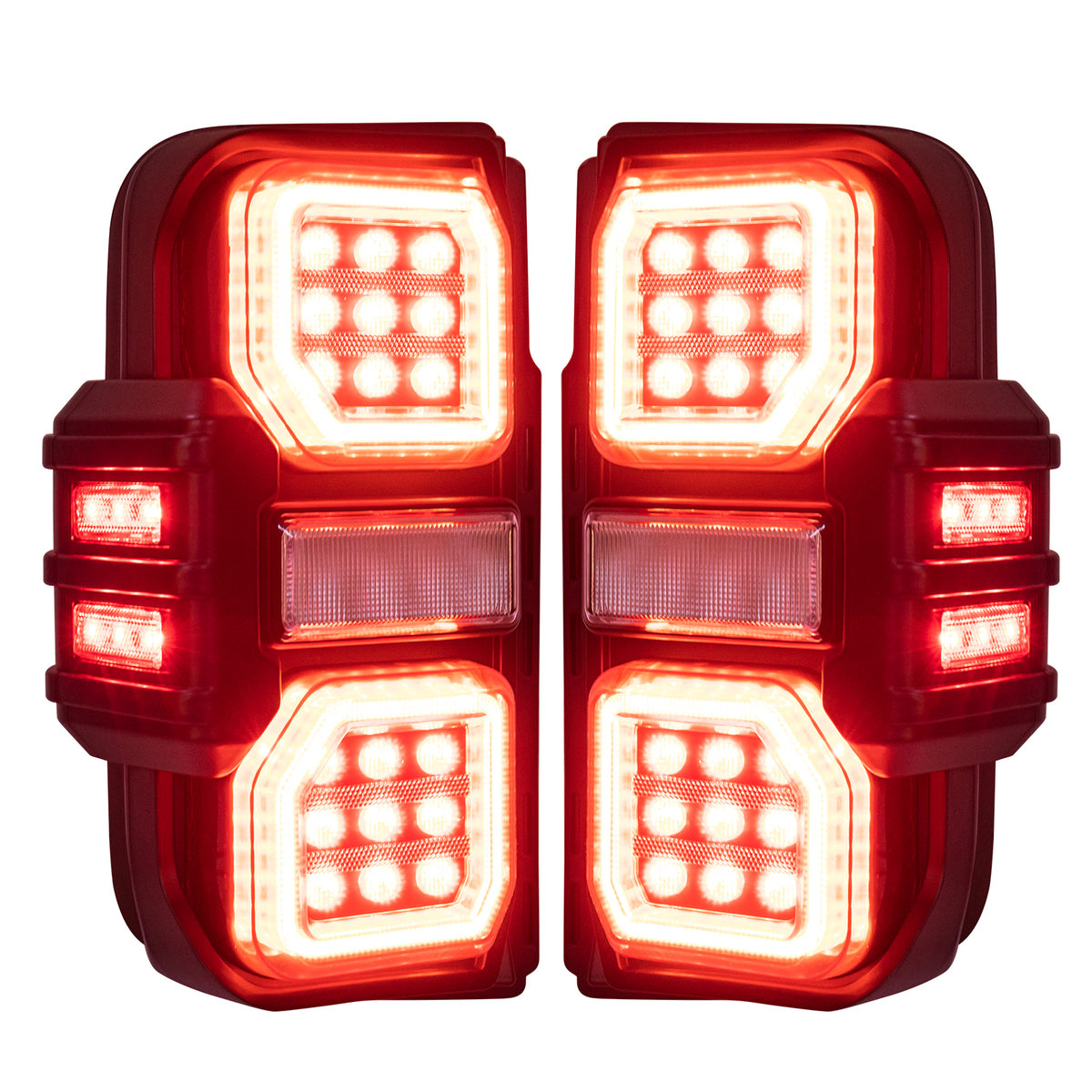 Abs plastic tail light set from AMERICAN MODIFIED part number AMFMEC00202