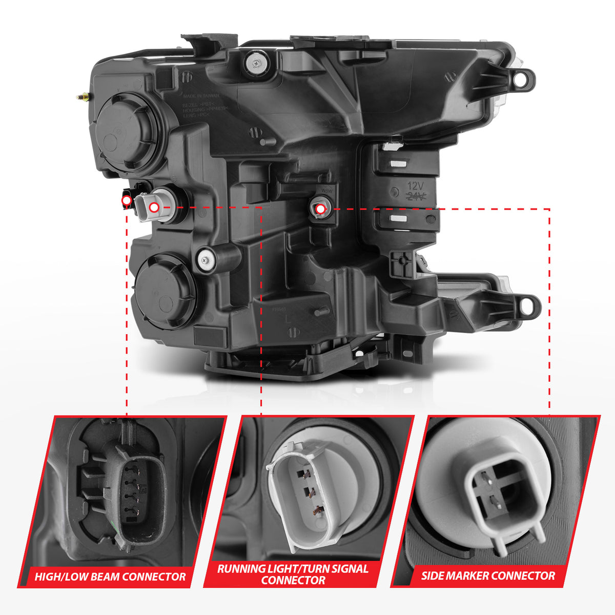 Headlight Set from ANZO USA part number 111588X