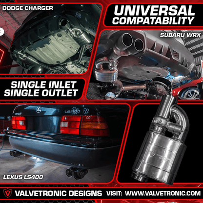 Exhaust Muffler from Valvetronic Designs part number UVM.63MM.X2