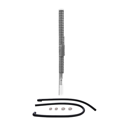 Natural aluminum automatic transmission oil cooler with mounting hardware from Mishimoto part number MMTC-F2D-99SL