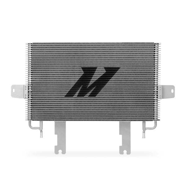 Natural aluminum automatic transmission oil cooler with mounting hardware from Mishimoto part number MMTC-F2D-99SL
